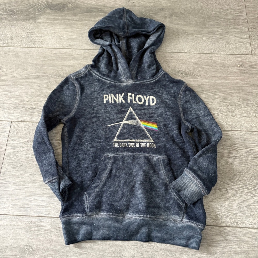Junk Food Pink Floyd Dark Side Of The Moon Hoodie 18M Acid Wash Rock Band Kids